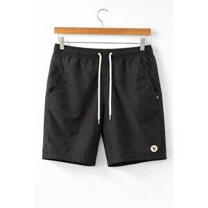 Vuori Black Athletic Shorts Mens Medium Drawstring Lined Performance